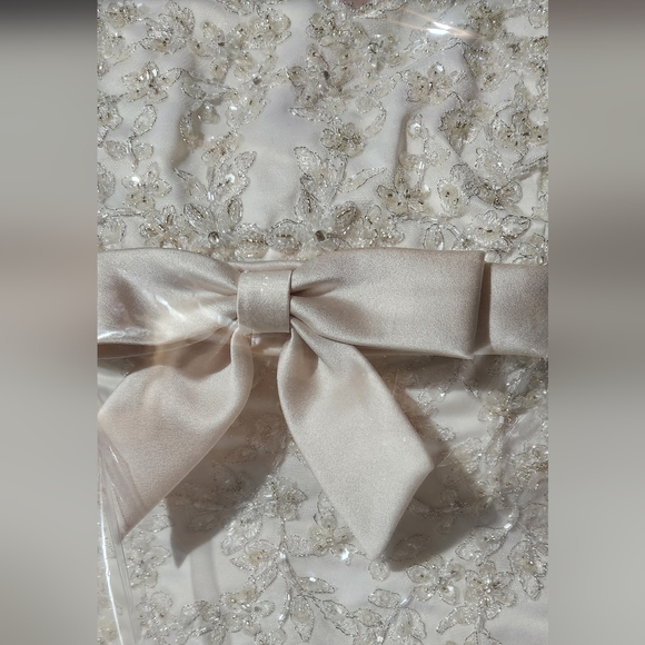 MAKE ME AN OFFER! Wedding Dress Corset Bejeweled Bodice Bow - Picture 9 of 9